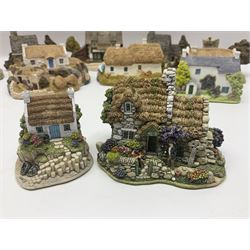Sixteen Lilliput Lanes from the Irish Collection, to include Kilmore Quay, Causeway Cottage, Blarney Castle, Quite Cottage etc, all with boxes and deeds 