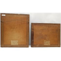 Sidney Tushingham (British 1884-1968): 'Sandcastle' and 'Round Pond Kensington', two etchings signed in pencil, original title labels verso 25cm x 26cm and 21cm x 33cm (2)