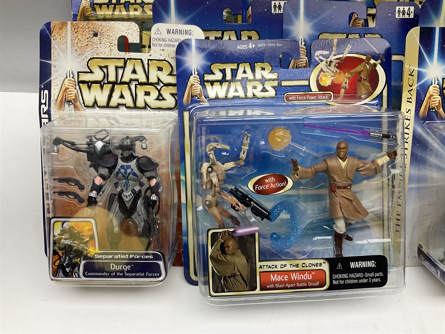 Star Wars - twenty-nine carded action figures comprising fourteen Attack of the Clones; six The Empire Strikes Back; four Return of the Jedi; and five others; all unopened blister packs (29)
