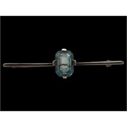 Pair of 9ct gold faux pearl screw back earrings, silver jewellery including brooch, ring and horseshoe charm and a collection of gemstone bead necklaces, two with 9ct gold clasps