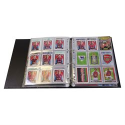 Collection of Football related stickers and albums, including Portugal Euro 2004 unused album and a collection of stickers,  Merlin The Official FA Premier League Sticker Collection 10th Edition 2003 unused album and stickers, Merlin The Official FA Premier League Sticker Collection 11th Edition 2004 unused album, Merlin The Official FA Premier League Sticker Collection 2001 unused album and stickers, Merlin The Official FA Premier League Sticker Collection 2002 unused album and stickers and Merlin's 2002 England unused album and stickers, housed in two folders