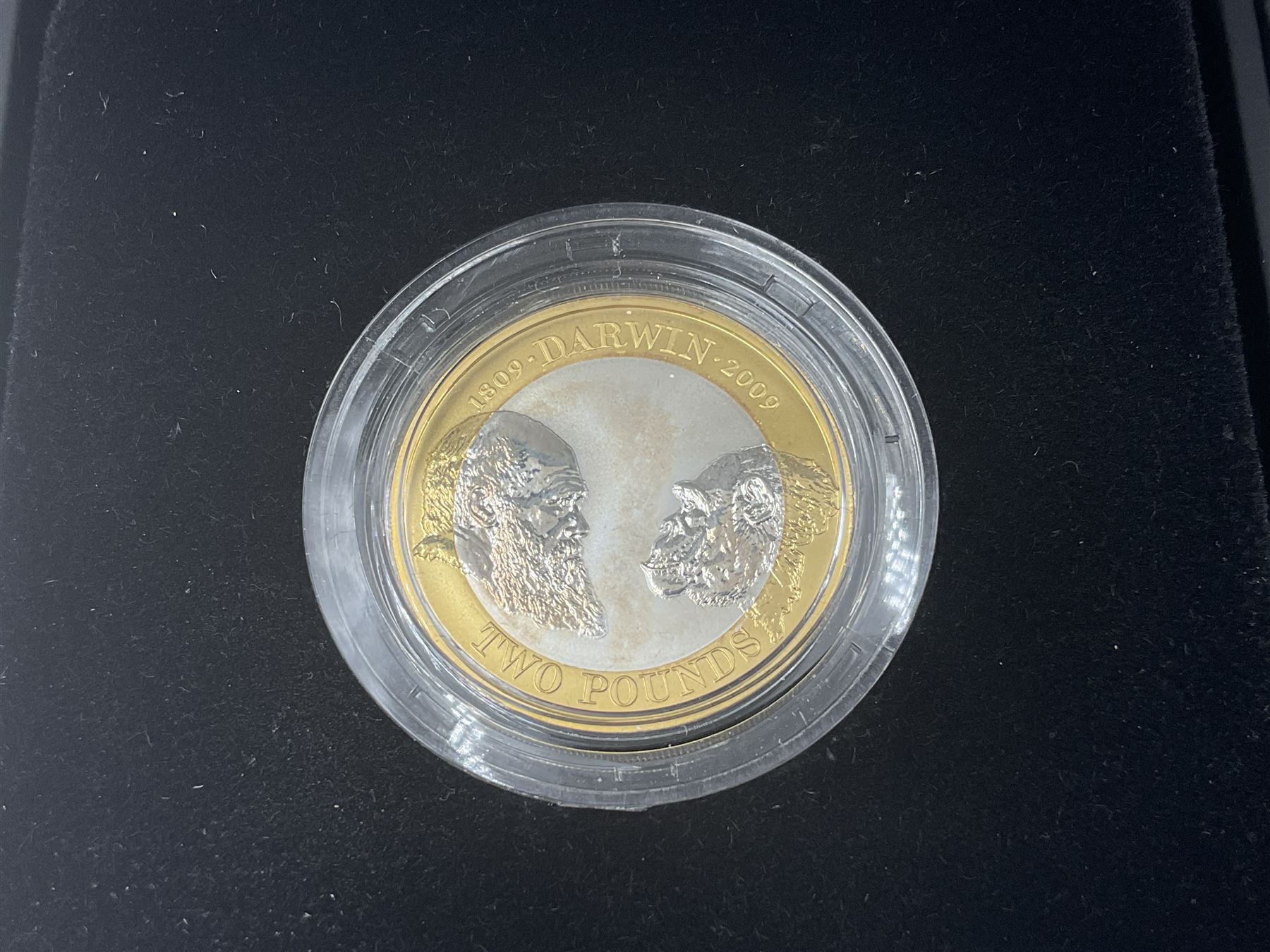 Two The Royal Mint United Kingdom silver proof two pound coins, comprising 2009 'Charles Darwin' and 2010 'Florence Nightingale', both cased with certificates
