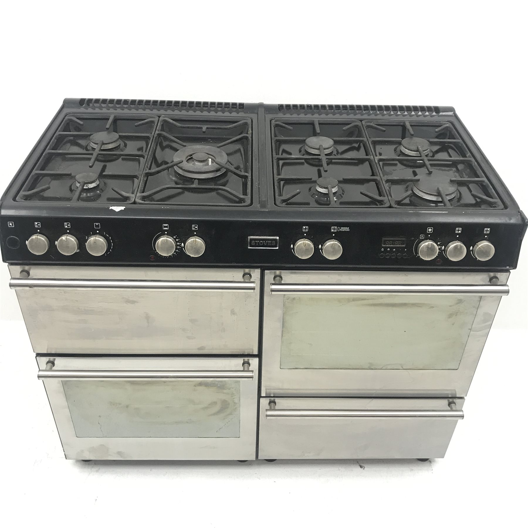Stoves 050564166 dual fuel Range cooker, seven burner hob, four