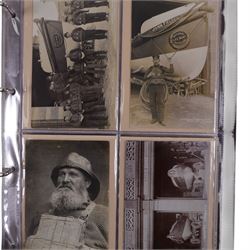 Five-hundred and thirty one late 19th and early 20th century real photographic postcards produced by J.T.Ross, depicting  daily life, village scenes, landmarks and street views of Whitby, the surrounding villages and South Teeside, including fifty-two modern copies, all housed within three postcard albums and accompanied by four copies of Ross, Photographer, Whitby 'The Life and Work of a Yorkshire Artist' by Colin Bullamore which provides a detailed overview of his life and work