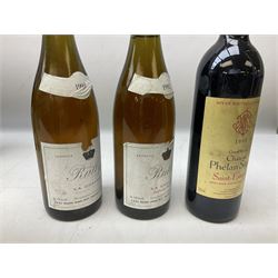 Mixed alcohol including two bottles Rully 1992 La Chaume, 75cl, 13% vol, Chateau Vieux Doumayne 1989 Saint-Emilion Grand Cru, 75cl, 12% vol, five bottles Krausen Keller Liebfraumilch Rheinhessen, five bottles Inniskillin 1992 Marechal Foch etc