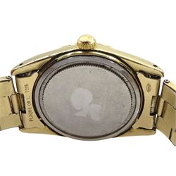 Rolex Oysterdate Precision gold-plated gentleman's wristwatch, model No. 6694, serial No. 616468, on original strap, boxed