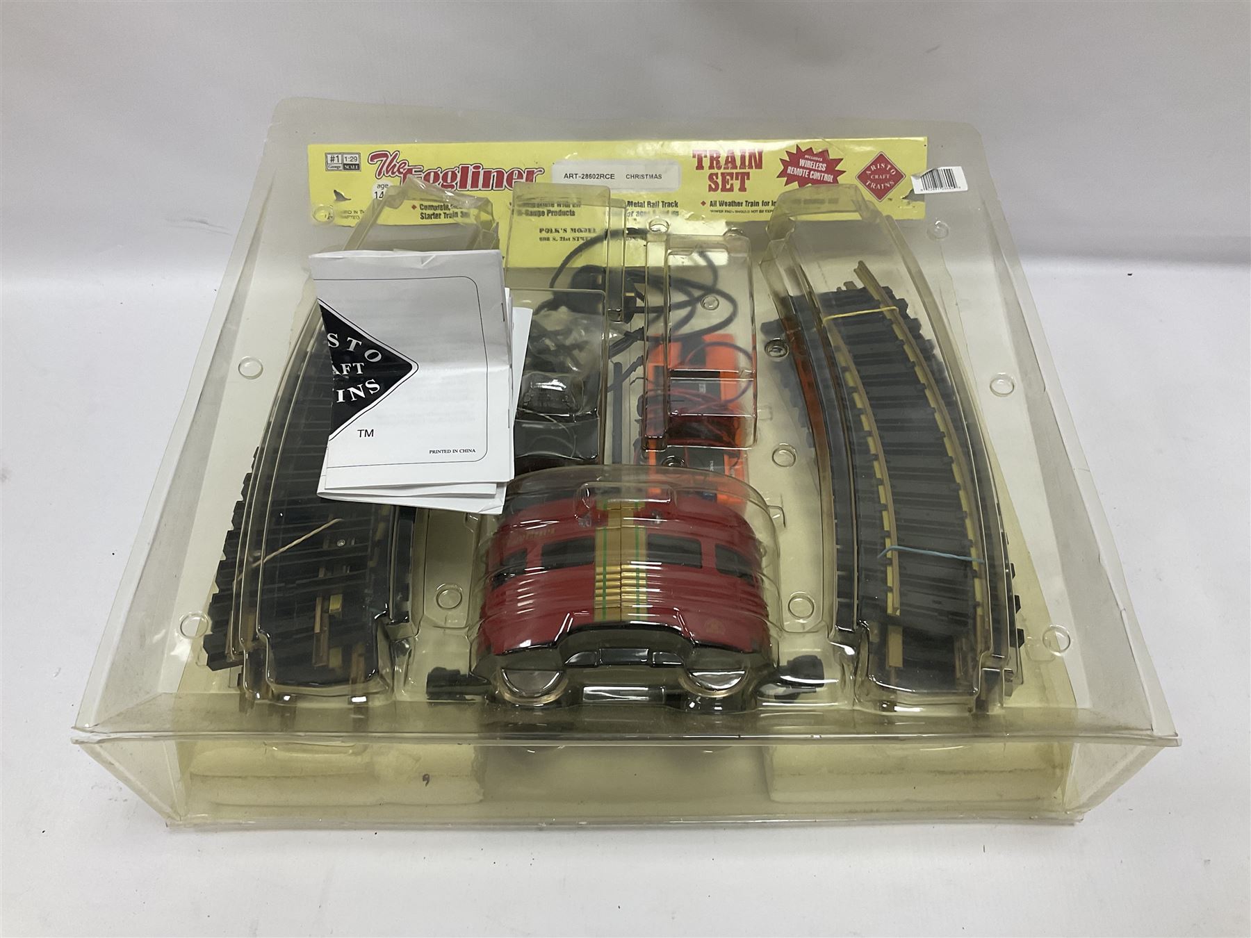 Aristocraft G gauge ‘Lil’ Eggliner Christmas’ train set, with original packaging and instructions 