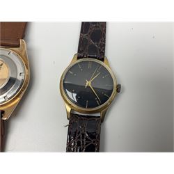 Five manual wind wristwatches including Chancellor De Luxe, Oris, Smiths, Jean Herber and Talis and two automatic wristwatches including Jovial and Exalibur (7)