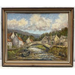 Donald Gray Midgely (British 1918-1995): 'East Row Sandsend near Whitby', oil on board signed and dated '77, titled verso 40cm x 50cm