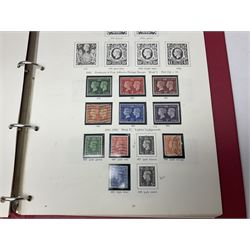 Great British stamps including Queen Elizabeth II mostly commemorative mint decimal issues with 1st class, miniature sheets etc, pre-decimal issues and other QEII stamps with mint and used, housed in four ring binder folders and loose