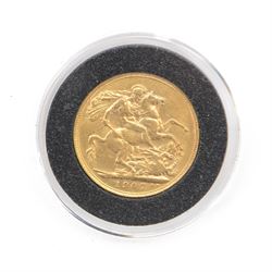 King Edward VII 1907 gold full sovereign coin
