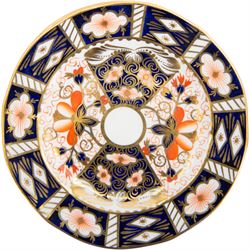 Royal Crown Derby Imari 2451 pattern, part tea service comprising eight coffee cans and saucers and seven cake plates 