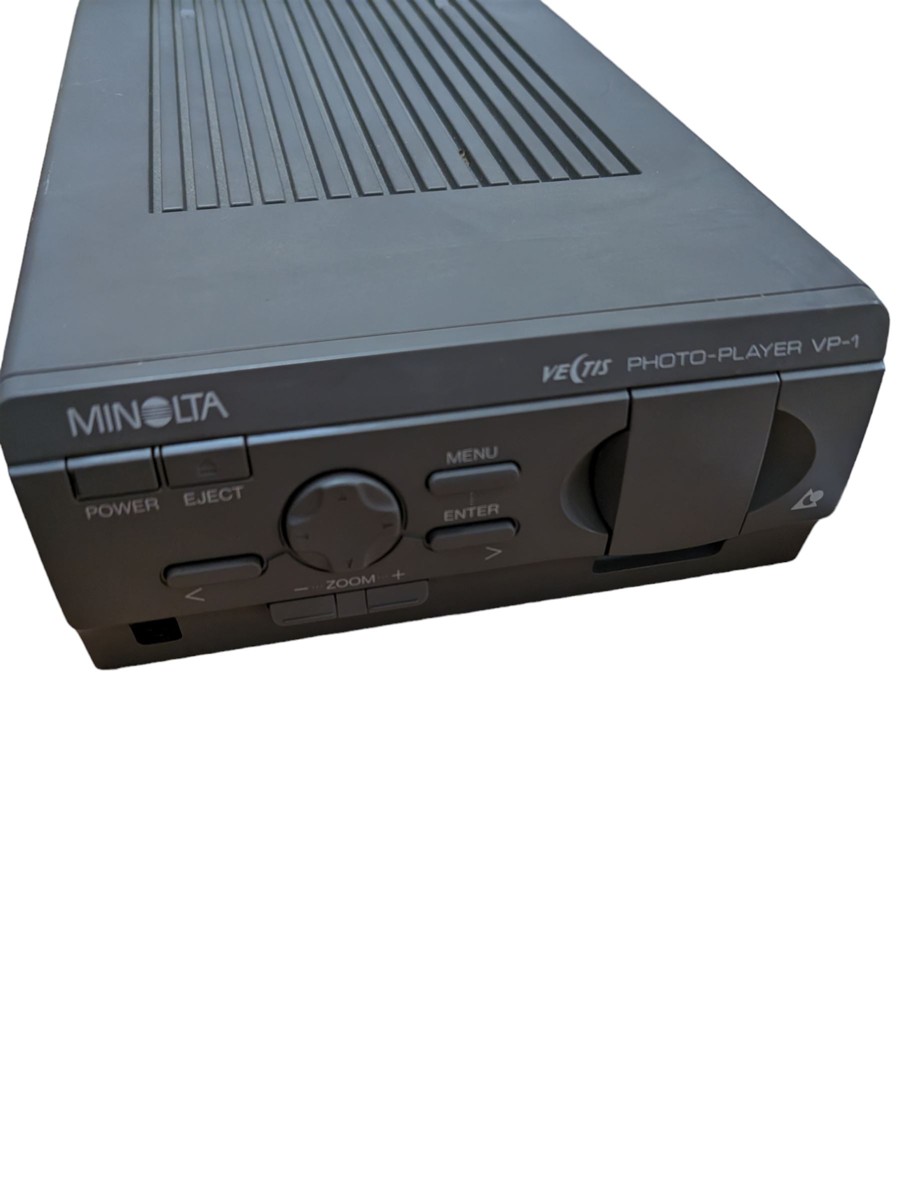 Minolta Vectis photo player VP1 and a Canon card photo printer CP-200, both boxed 