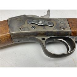 19th century Swedish Remington 8 by 58mm rolling block single action sporting rifle, dated 1888, with 82.5cm barrel marked with a Swedish crown and J.B. G.M., serial no.9775, L124cm FIREARMS CERTIFICATE REQUIRED OR RFD