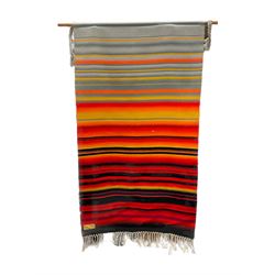 Red-grey striped tapestry/wall hanging 