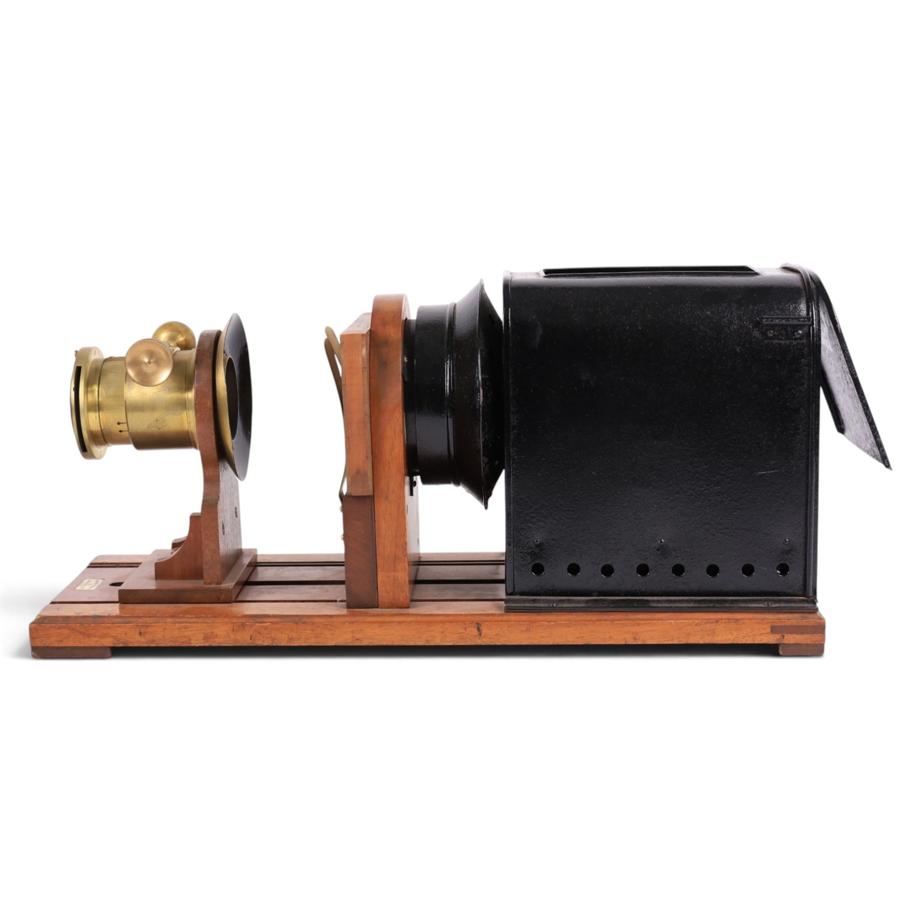 Reynolds & Branson Ltd magic lantern, together with a Thornton-Pickard Imperial Enlarger and a tin plate and brass cine projector