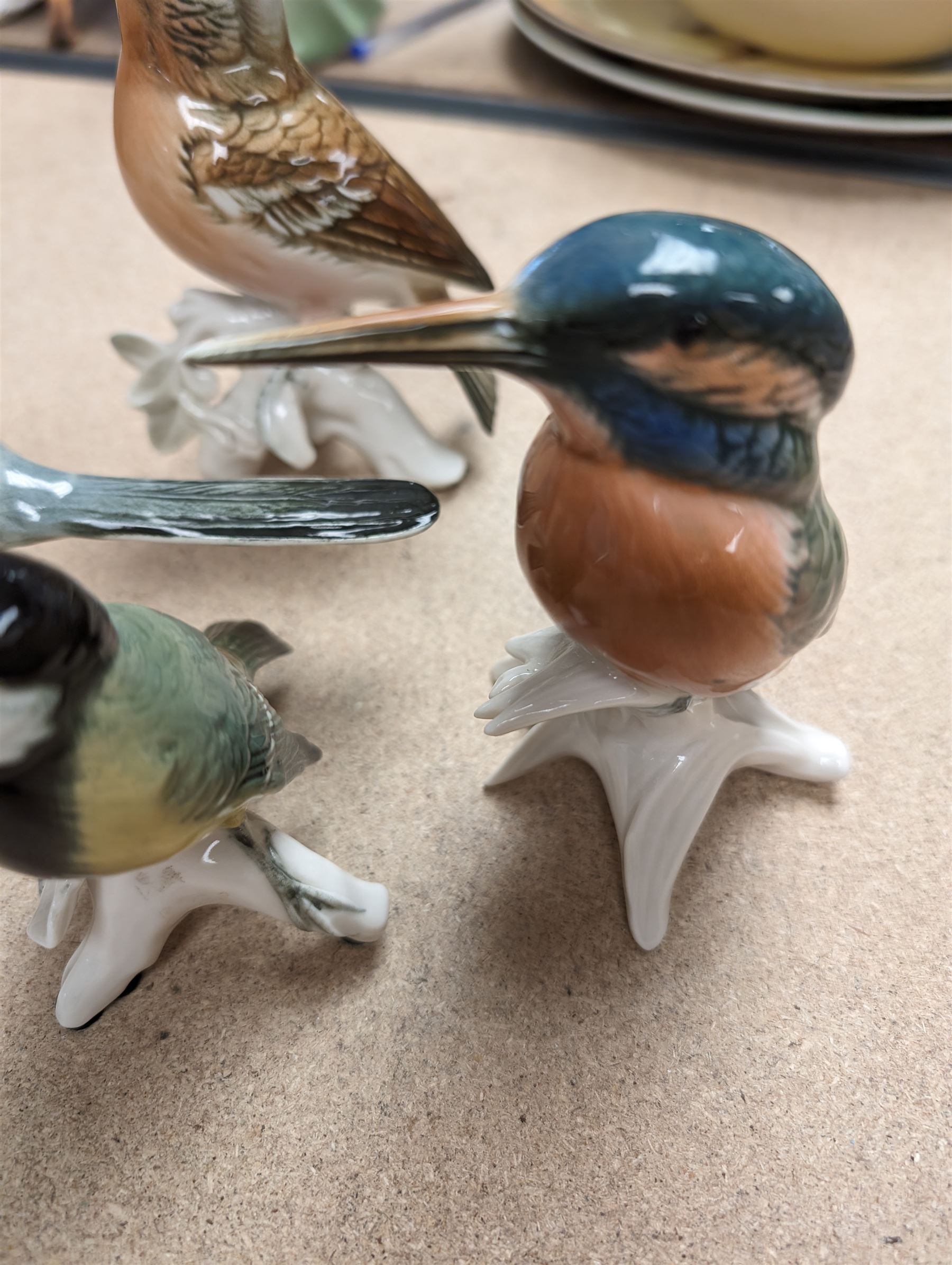 Four Karl Ens bird figurines