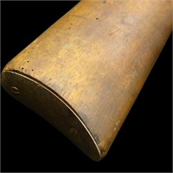Air rifle with  octagonal and circular barrel, possibly Belgian but seemingly unmarked, L90cm