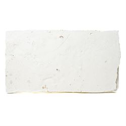 After the Antique - Relief moulded plaster plaque of Roman figures, one holding a child aloft 31cm x 55cm