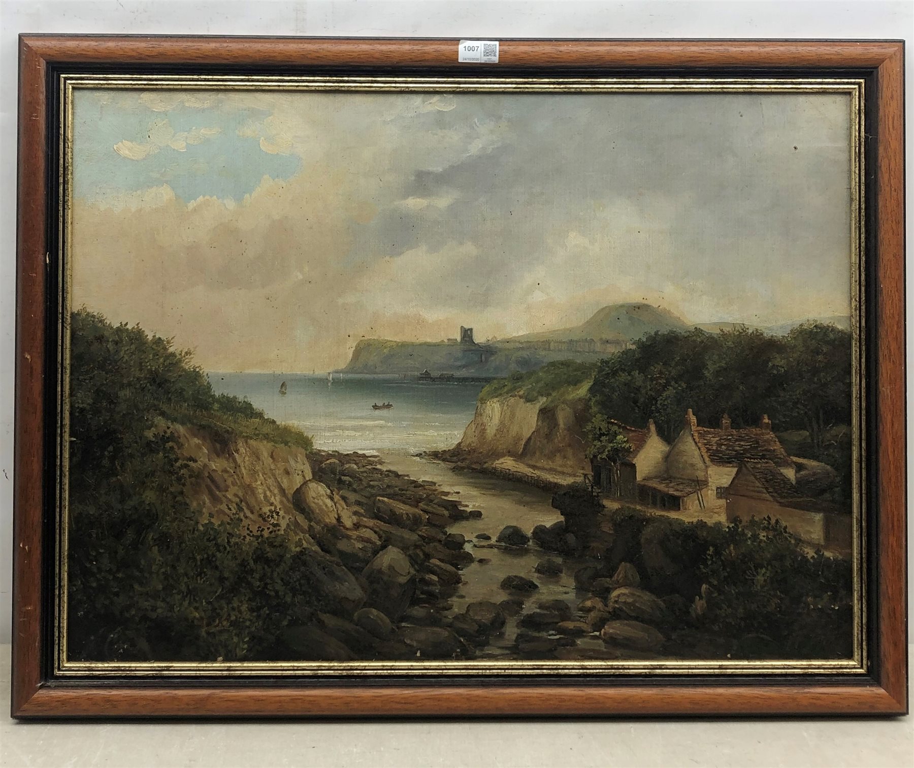 J Coole (19th century): Scalby Mills Scarborough, oil on canvas signed 54cm x 75cm