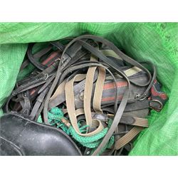 Quantity of horse tack to include bits, bridles, lunging equipment, brushing boots, tail guards, jodpa boots etc  