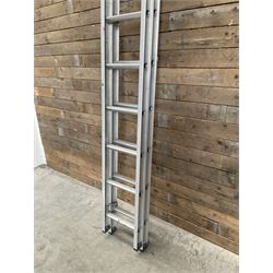 Abru Starmaster DIY aluminium extending ladders - 3.13m closed, 5.56m extended