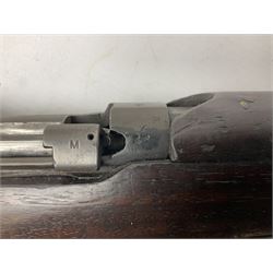 WW1 Lee Enfield SMLE bolt-action rifle, dated 1918, with single barrel band and bayonet fitting L113cm FIREARMS CERTIFICATE REQUIRED OR RFD