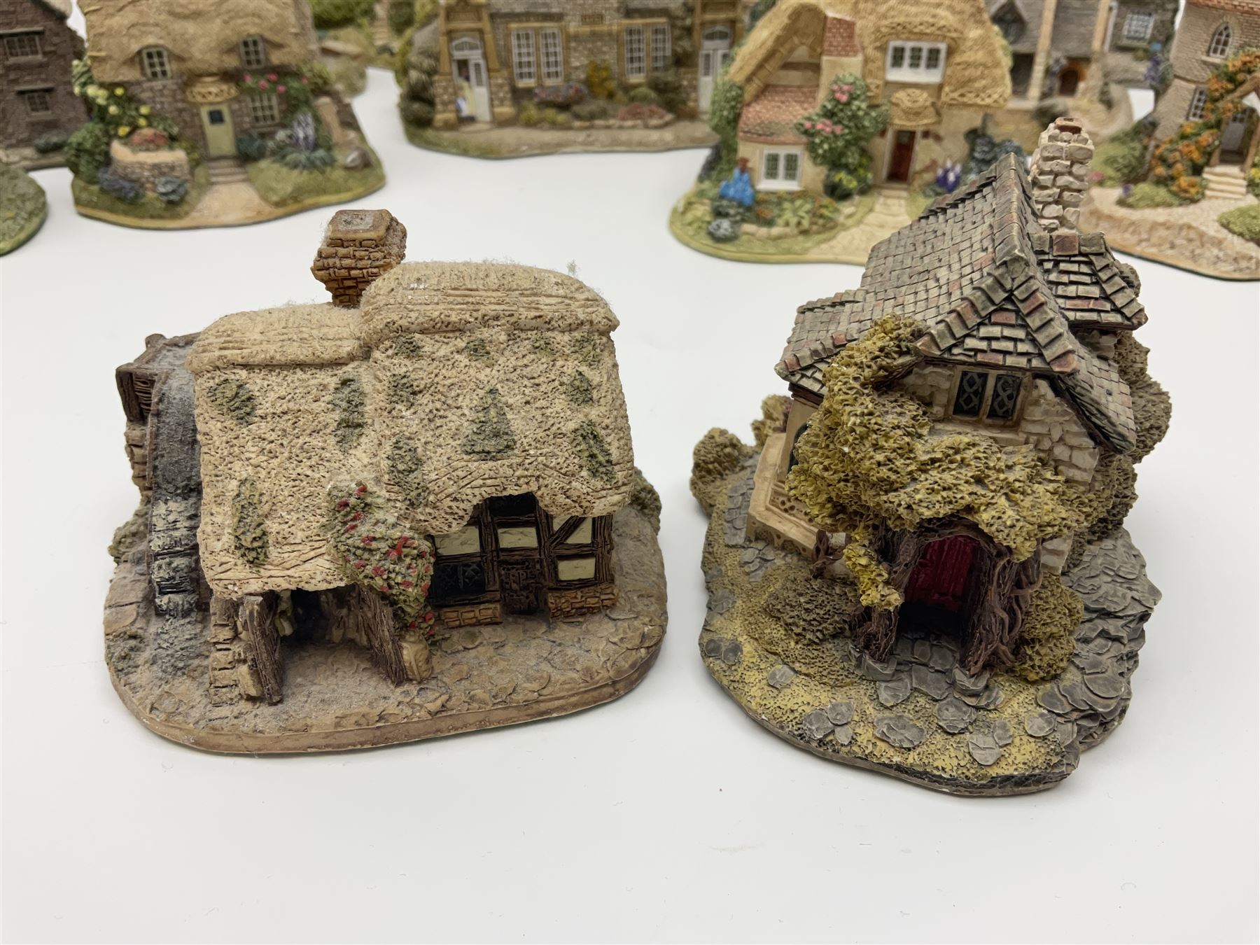 Twenty five Lilliput Lane, to include Village School, Greensted Church, The Chocolate House etc 
