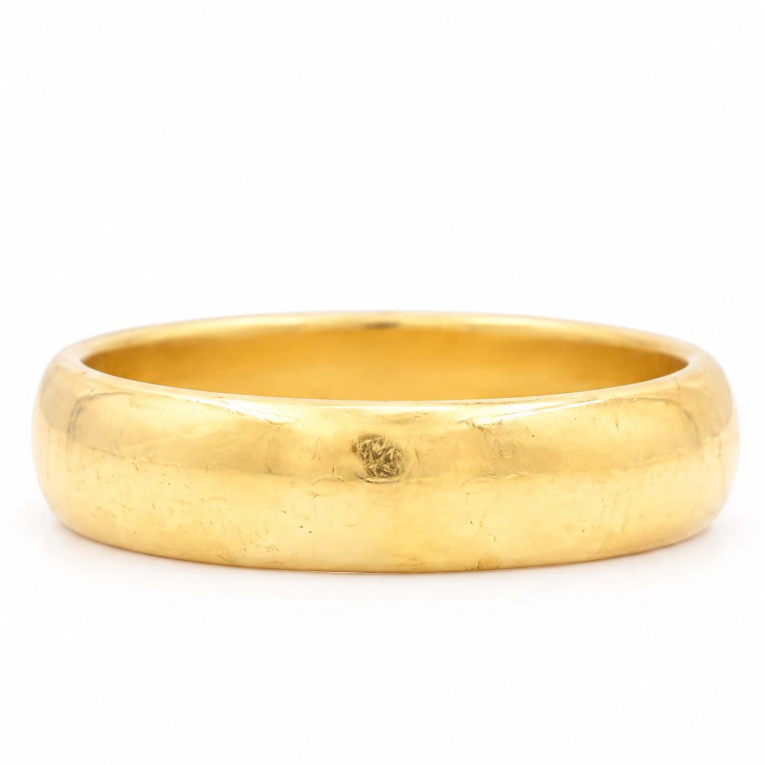 Victorian 22ct gold wedding band, London 1898