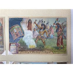 Six original Liebig watercolour illustrations:  'Le Masque' 1912