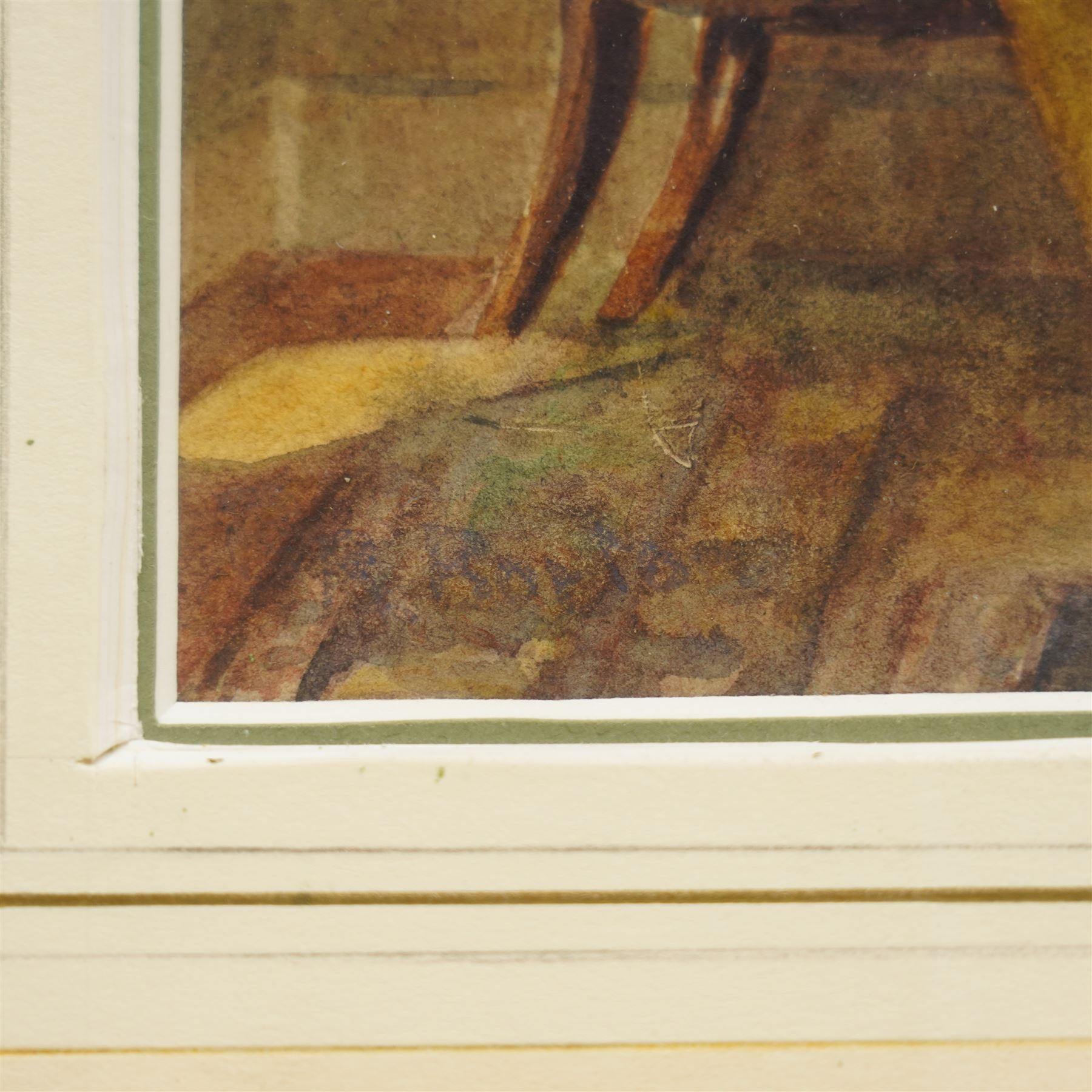 Rose Maynard Barton RWS (British 1856-1929) after Harold Knight (Staithes Group 1874-1961): Lady Reading by a Window, watercolour signed 25cm x 21cm