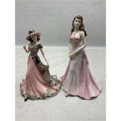 Ten Coalport figures, to include Language of Flowers, Marilyn, Token of Love,  I'll never forget you etc