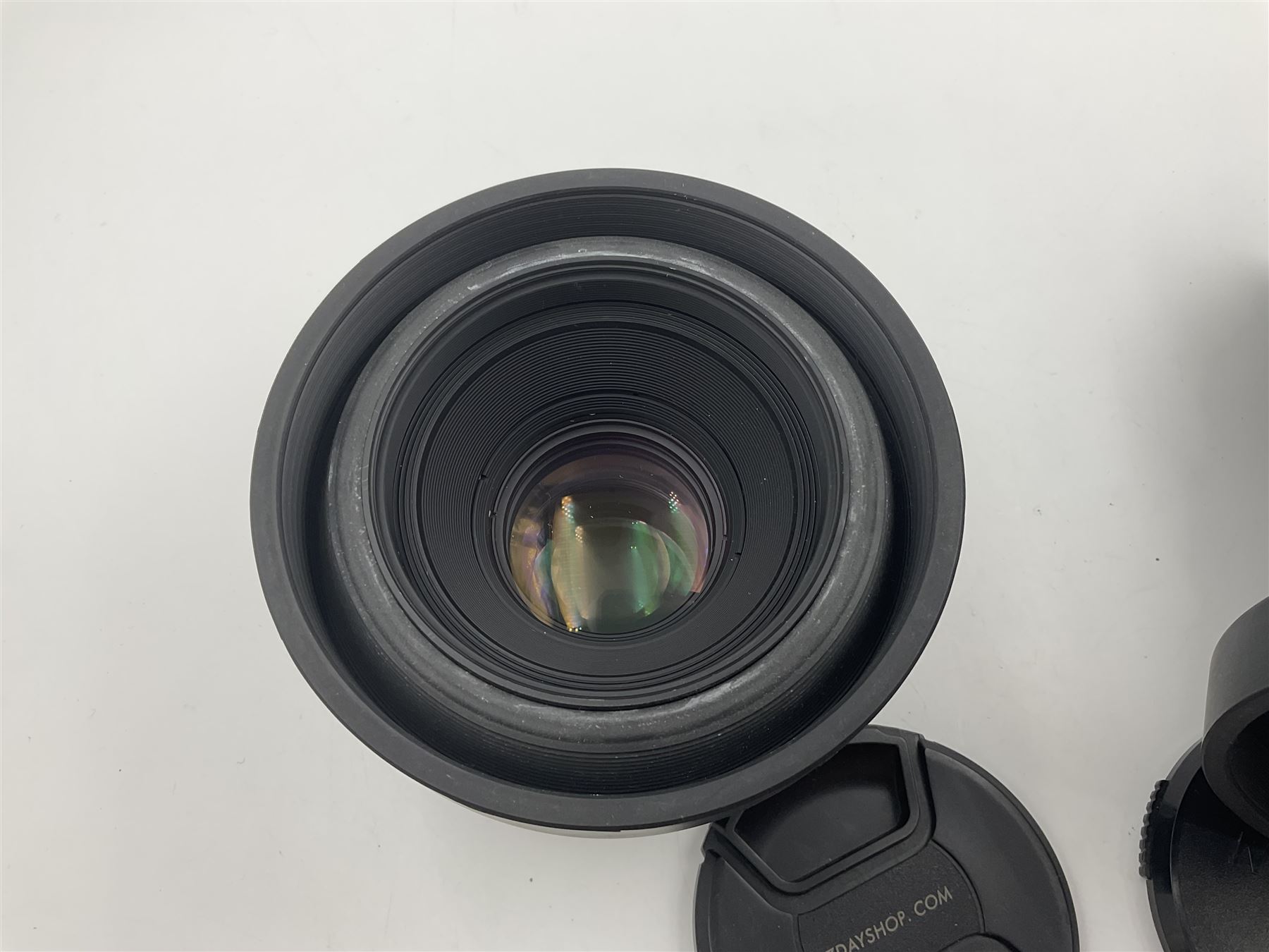 Seiko 'Mamiya Macro M 1:4.5 f=140mm M/L-A' lens serial no 003593 and Seiko 'Mamiya-Sekor Z f=110mm 1:2.8W' lens, serial no 56560