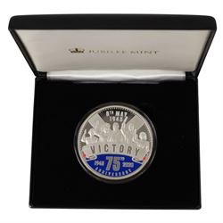 Queen Elizabeth II Solomon Islands 2020 '75th Anniversary of VE Day' five ounce fine silve...