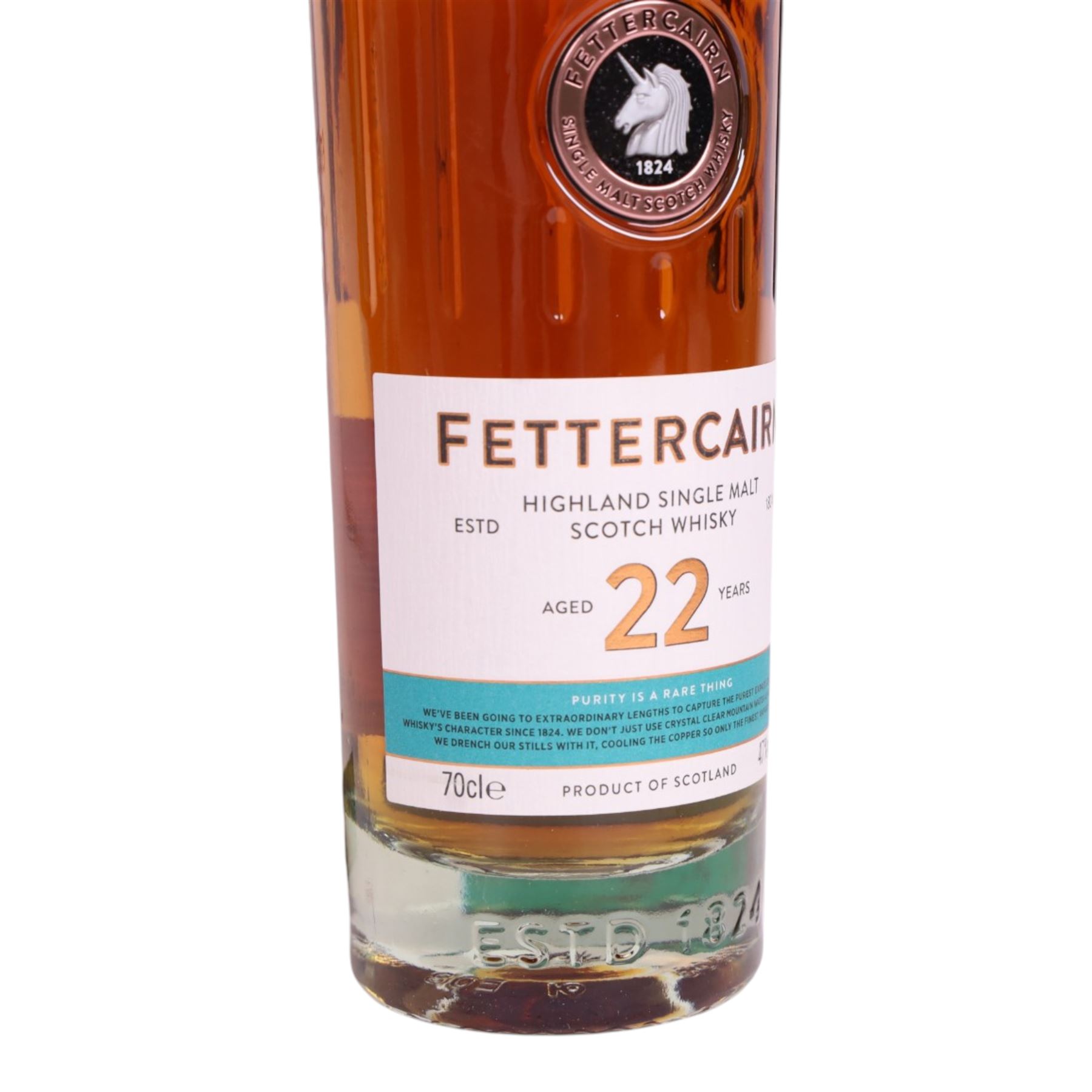Fettercairn 22 year old Highland single malt scotch whisky, 47% vol 70cl