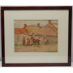 John Atkinson (Staithes Group 1863-1924): The Wheatsheaf Inn Egton Nr. Whitby, watercolour signed 22cm x 30cm