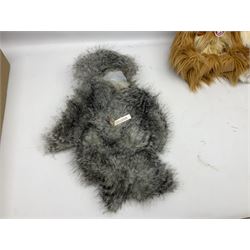 Four Charlie Bears, comprising Christine CB181832B, Marshmallow CB161616, and Savoury Pudding CB625096, each designed by Isabelle Lee, each with tags, plus one example CB151535B lacking tag 