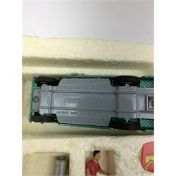 Corgi Toys Agricultural Gift Set No.5 containing Massey-Ferguson 165 Tractor with shovel and skip and churns attachment with two churns, Tandem disc harrow, farm tipper trailer with raves, Land Rover, Dodge Kew Fargo truck with four cattle and four pigs, farm worker and dog,  eleven large sacks and five small sacks, boxed