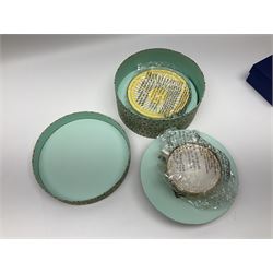 Wedgwood Yellow Ribbons cabinet cup and saucer, boxed and a Swarovski butterfly, boxed (2)