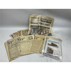 TFR SPOKE 05/09/23 AGREED RTV BEVERLEY - Collection of ephemera to include five copies of Palestine post newspapers from 1938, approximately fifty world bank notes, sheet music, postcards from 1910-1959 etc