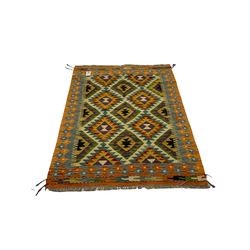 Small Chobi kilim rug