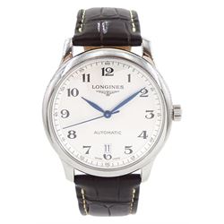 Longines Master Collection gentleman's stainless steel automatic wristwatch, Ref. l2.628.4...