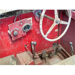 1930's open top two seater electric cycle sports car, in barn find condition, powered by 12v batteries and an electric motor. N.B. There is photographic evidnce to suggest this car was previosuly road registered with 'DMT8' liscence plate. L270cm, W100cm.  - COLLECTION BY APPOINTMENT FROM: The White House, Thirsk Road, Easingwold, York, YO61 3NF - CALL 01723 507111 TO ARRANGE