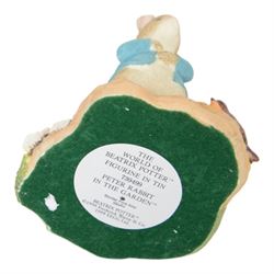 Nineteen Border Fine Arts 'The World of Beatrix Potter' figures, including musical Jemima Puddleduck, Tabitha Twitchet Brushing Kittens and Peter Rabbit in the Garden, all boxed