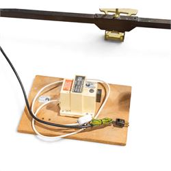 Musser M55 Pro-Vibe vibraphone, serial no. B01228, with gold-finished aluminium bars, motorised resonators, sustain pedal and folding frame, with transformer, in black mushroom covers
