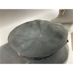 Two air force jackets, together with two helmets and Bamberger Mutzen Industrie German military hat and two others 
