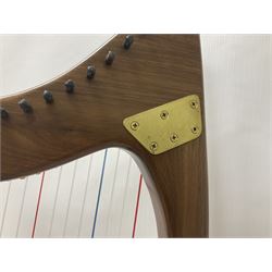 Contemporary 24 string Celtic or Irish Folk Harp with an Ash soundboard and 24 sharpening keys, with three music books, tutorial and DVD In a soft carrying case with tuning key 