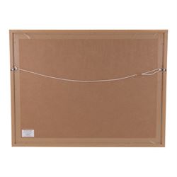 A E Gray (Mid/late 20th century): Lowtide Scarborough Harbour, oil on board signed and dated 1977, 56cm x 76cm