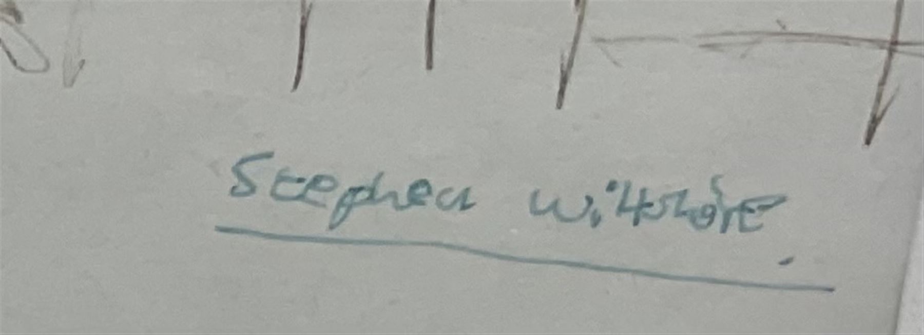 Stephen Wiltshire (British 1974-): 'Sacre Coeur' Paris, pen and ink sketch signed titled and dated October 1988, personalised dedication verso 29cm x 19cm 
Notes: Wiltshire is a renowned autistic savant who can produce detailed architectural drawings from memory after viewing a scene just once. He has been compared to the character of Raymond Babbitt in the 1988 film Rain Man, which the artist considers one of his favourite films; coincidentally, the present picture was drawn by Stephen in the same year, when he was aged just fourteen. The following year, he appeared on the cover of You magazine with actor Dustin Hoffman, who portrayed Babbitt. In 2006, he was awarded an MBE and opened a permanent gallery on the Royal Opera Arcade in London.