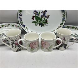 Royal Worcester Herbs oven dish, tray and bowl, together with Villeroy & Boch mugs, Royal Worcester coasters etc 